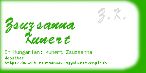 zsuzsanna kunert business card